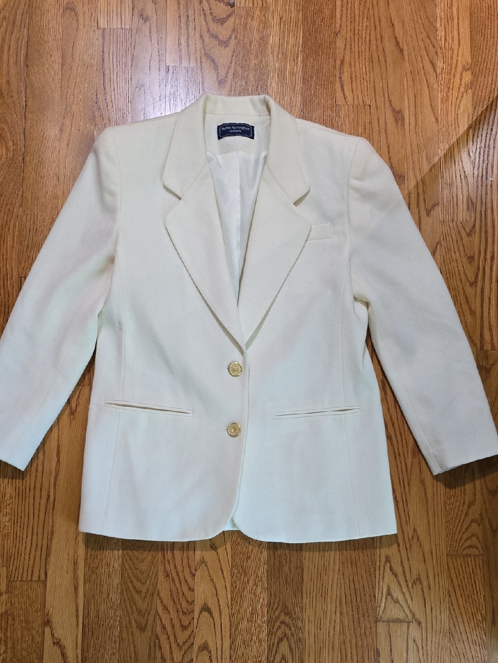 Norton McNaughton Cream Two-Button Women's Blazer